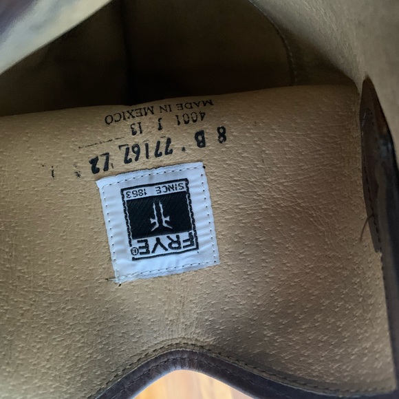 Frye Melissa Brown Leather Riding Boots Size 8 - Picture 4 of 4